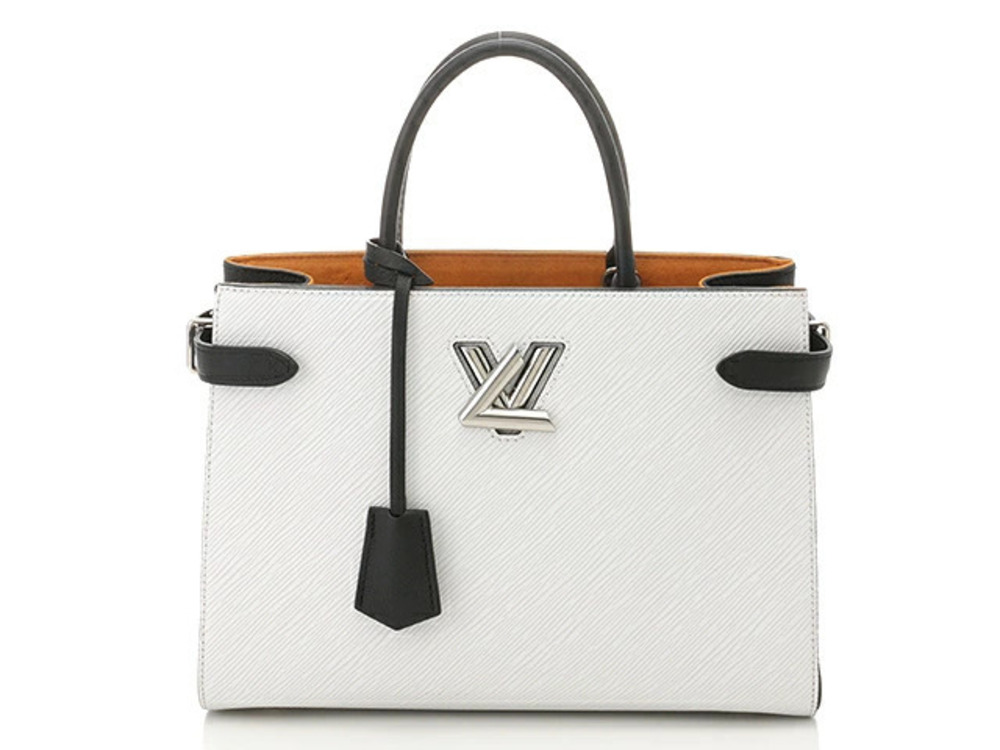LOUIS VUITTON Twist Shoulder Bag Epi Leather White